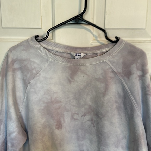 Joy Lab Purple Tye Dye cropped crewneck XL - Picture 2 of 3
